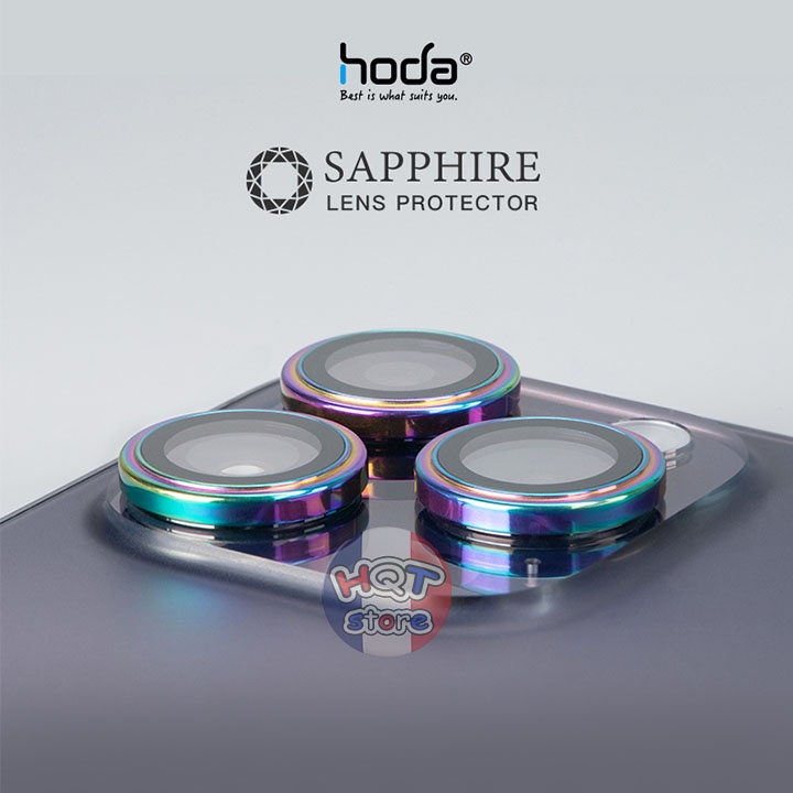 Ốp viền kính bảo vệ Camera Hoda Sapphire IP 14 Pro Max / 14 Pro