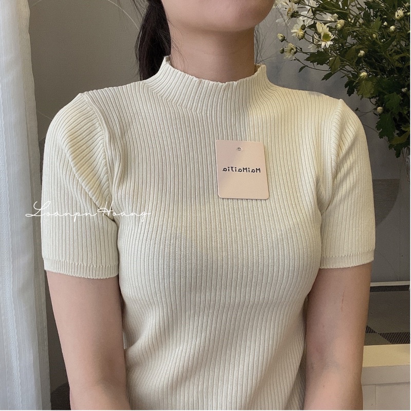 [DK03]Áo dệt kim tay lửng phong cách thời trang Hàn Quốc cho nữ