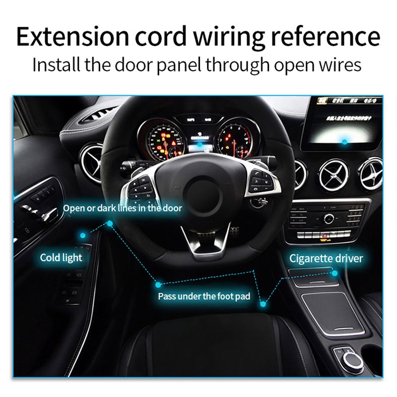 Dây Đèn Led 1M/2M/3M/4M/5M Trang Trí Nội Thất Xe Hơi