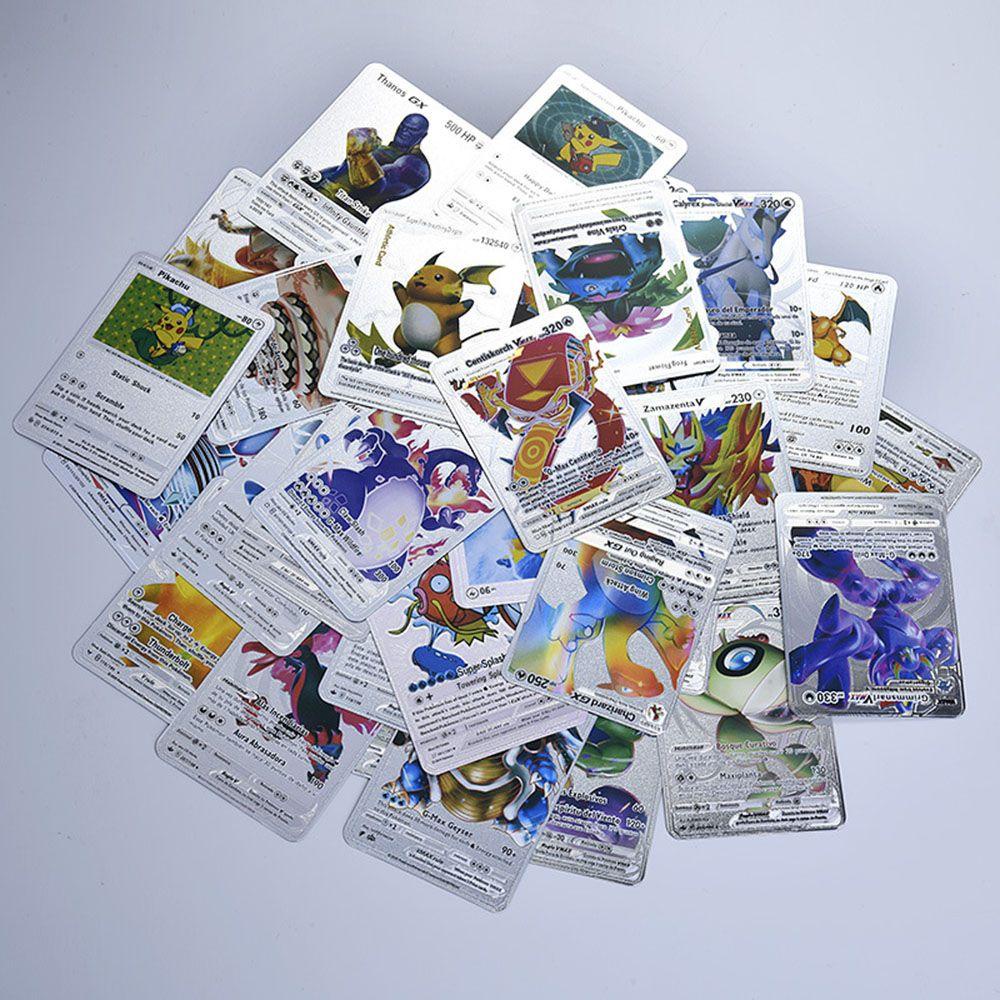 Set 54 Thẻ Bài Pokemon Bằng Kim Loại Dành Cho Bé|Thư