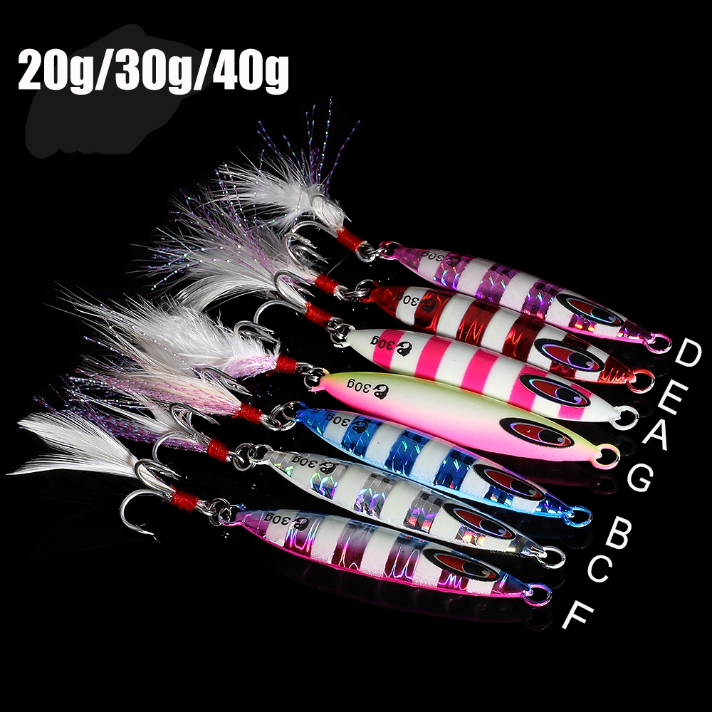 Mồi câu cá 20/30/40g đúc chì đầy màu sắc chuyên dụng