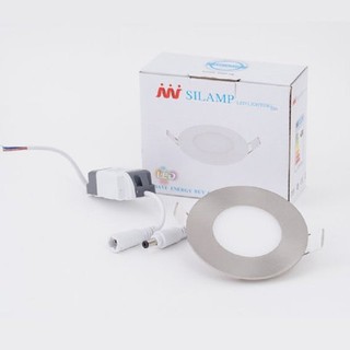Đèn Led âm trần Downlight tròn siêu mỏng Inox 3w