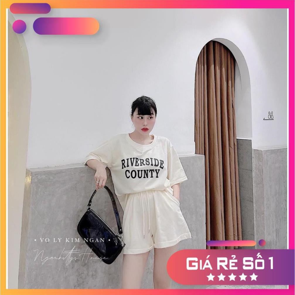 SET ÁO THUN CHỮ RIVERSIZE COUNTRY QUẦN SHORT [FREESIZE]