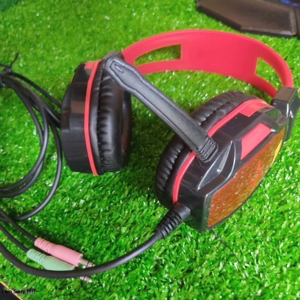 Tai nghe SPtech A6 Đỏ Đen Dùng Cổng 3.5