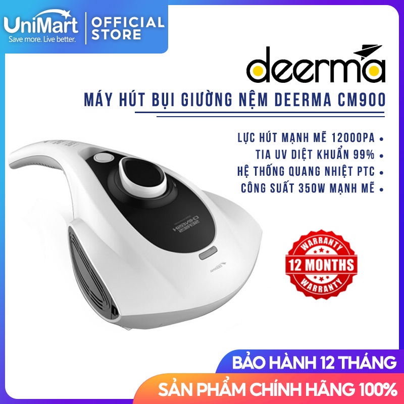 Máy Hút Bụi Giường Nệm Diệt Khuẩn Tia UV Deerma CM900 - UniMart Official Store