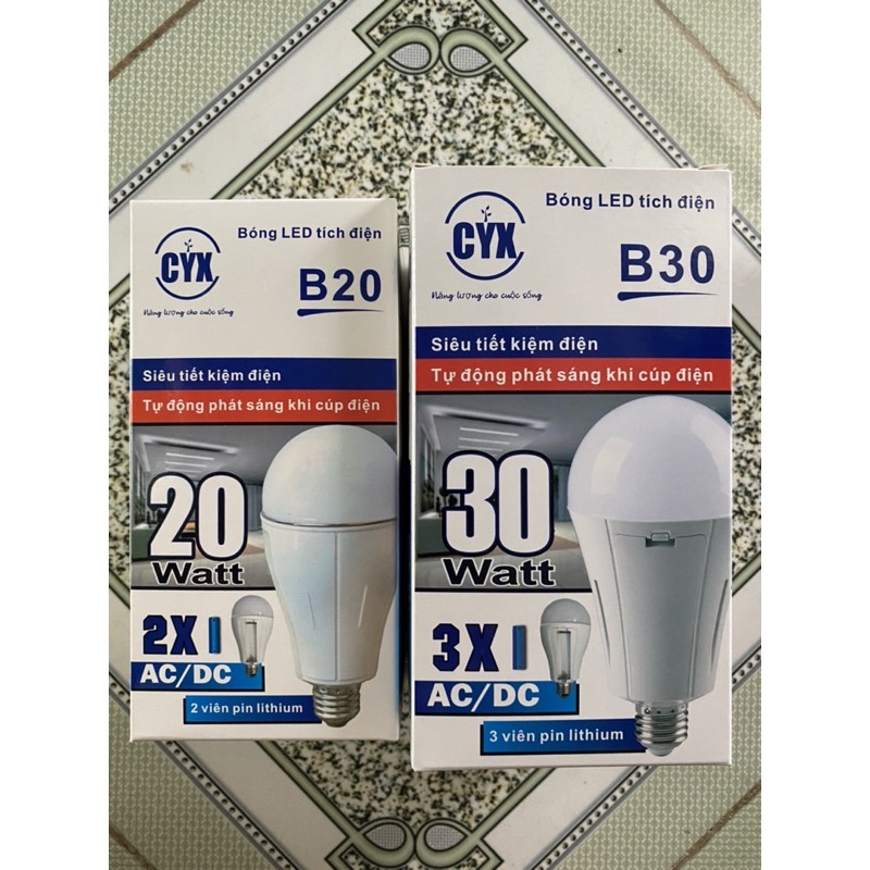 Bóng LED Tích Điện CYX 20W - 30 W