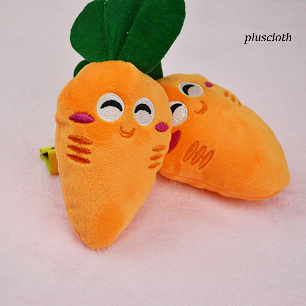 Đồ chơi cà rốt nhồi bông có âm thanh thú vị cho thú cưng