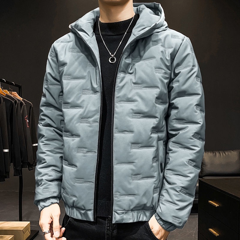 Áo Khoác Phao Cotton Dày Dặn Có Nón Trùm Đầu Chống Lạnh Mùa Đông Cho Nam