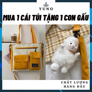 Túi Vải Bố Canvas Bag Tote Đựng Đồ Đeo Chéo Mẫu Mới Thời Trang Giá Rẻ YUNO M27