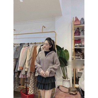 ÁO KHOÁC LEN THỪNG FORM RỘNG