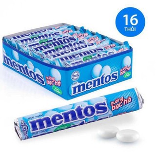 HỘP 16 CÂY KẸO MENTOS BẠC HÀ MENTOS