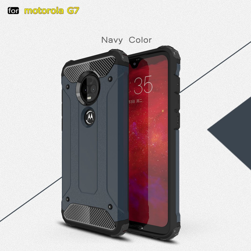 Motorola Moto G7/G7 Plus/G7 Play/G7 Power Armor Cover TPU+PC Hard Phone Case