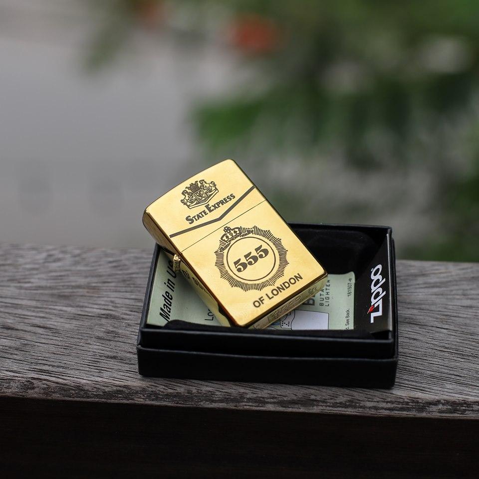 Vỏ Bật Lửa Zippo USA Khắc Logo 5555