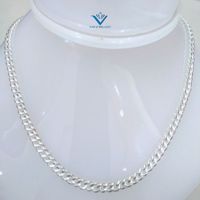 Dây chuyền đơn máy bạc ta Van jewelry