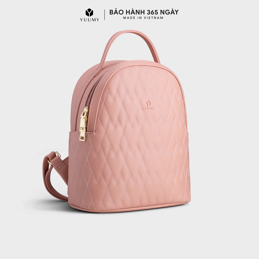 Balo nữ da mềm phối sọc cá tính YUUMY Seasand YBA46