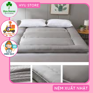 [HOT] Nệm topper xuất nhật 7cm không xẹp nệm gấp 1m8 X 2m màu xám Nệm cỡ lớn nệm gấp 3