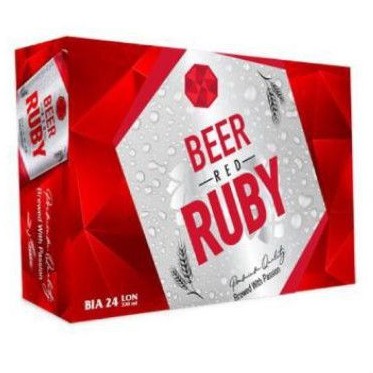 Bia red ruby 330ml thùng 24 lon