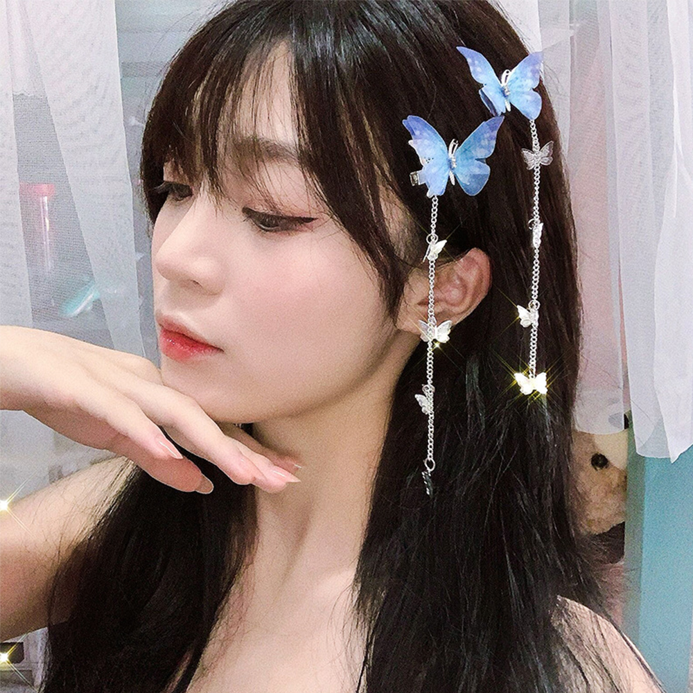 Cặp kẹp tóc hình bướm phong cách cổ điển sang trọng cho nữ