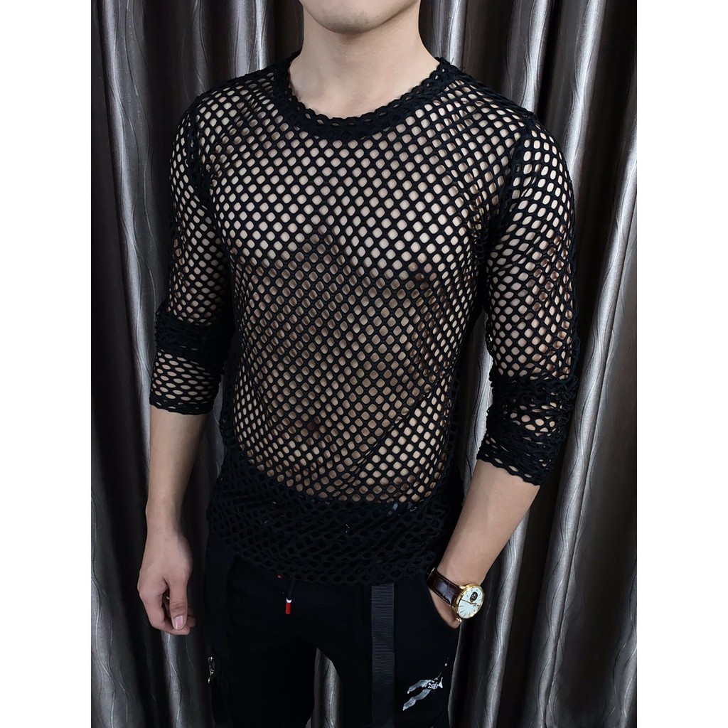 Áo thun lưới nam tay dài  mẫu độc lạ | BigBuy360 - bigbuy360.vn