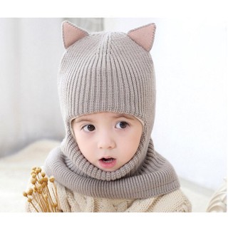 Mũ len Ninja tai thỏ cho bé
