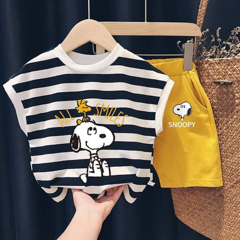 Bộ cotton bé trai, gái SNOOPY