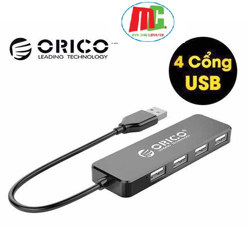 Bộ Chia USB 4 Cổng 2.0 Orico FL01 - Hàng Chính Hãng BH 1 Năm
