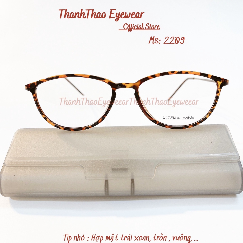 Kính Mắt,Gọng Kính Mắt Mèo THANHTHAO EYEWEAR Thời Trang Chất Liệu Ultem M2209