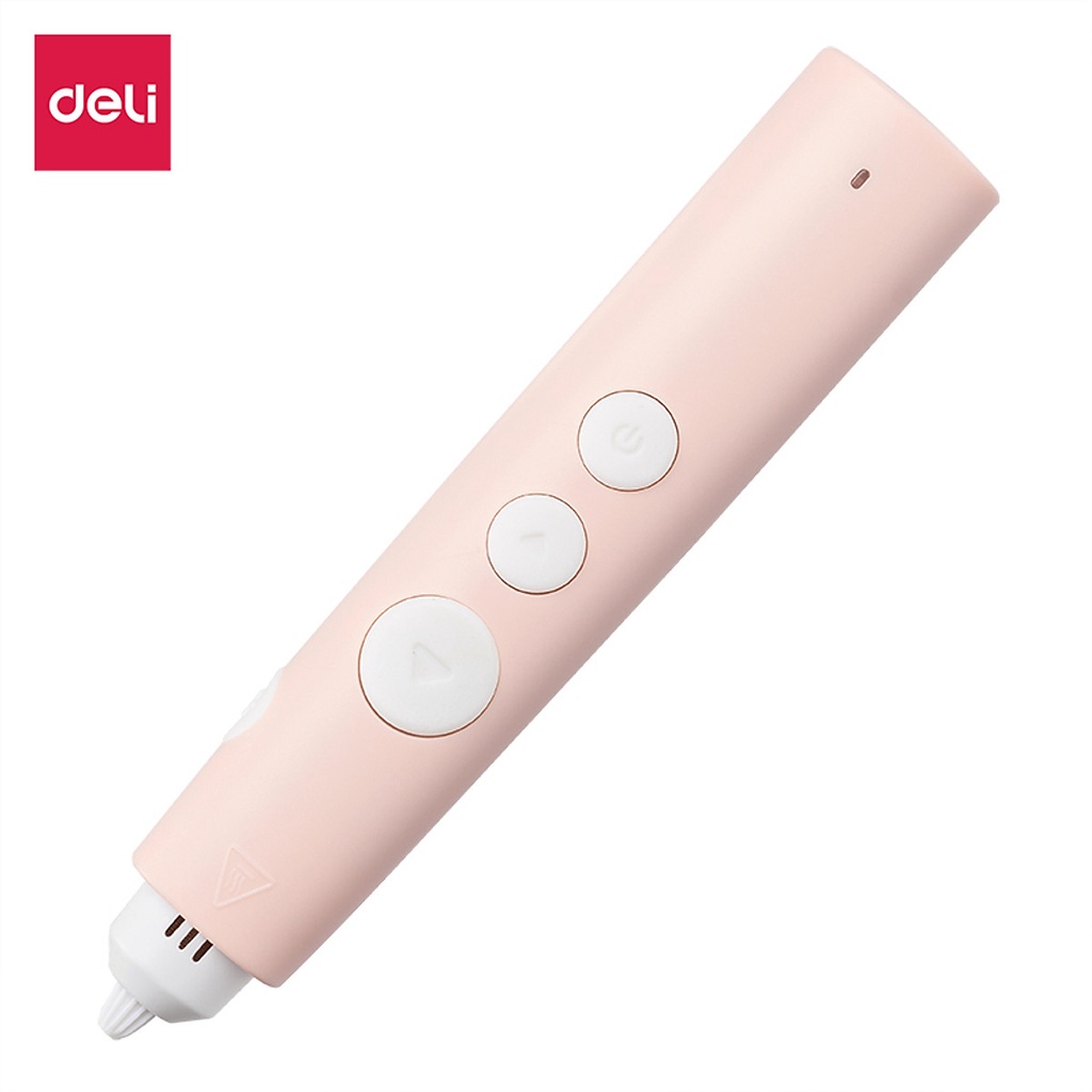 Bút vẽ 3D Deli - quà tặng cho bé sáng tạo  - màu hồng/ xanh - 74850/ 74862  (Tặng Sách Màu Hướng Dẫn Vẽ Các Mẫu Cơ Bản)