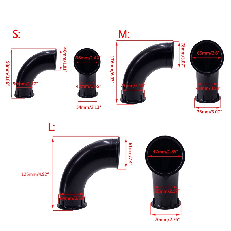 Đầu Nối Ống Thông Hơi Loa Bằng Nhựa Chuyên Dụng