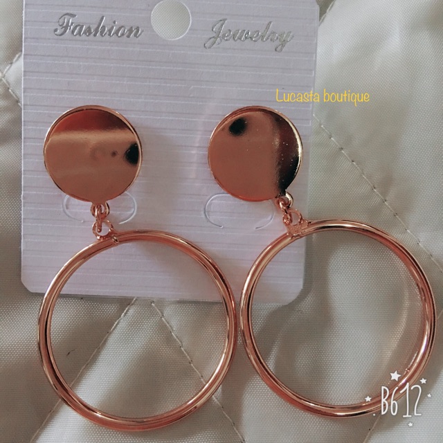 Bông tai tròn tai đinh