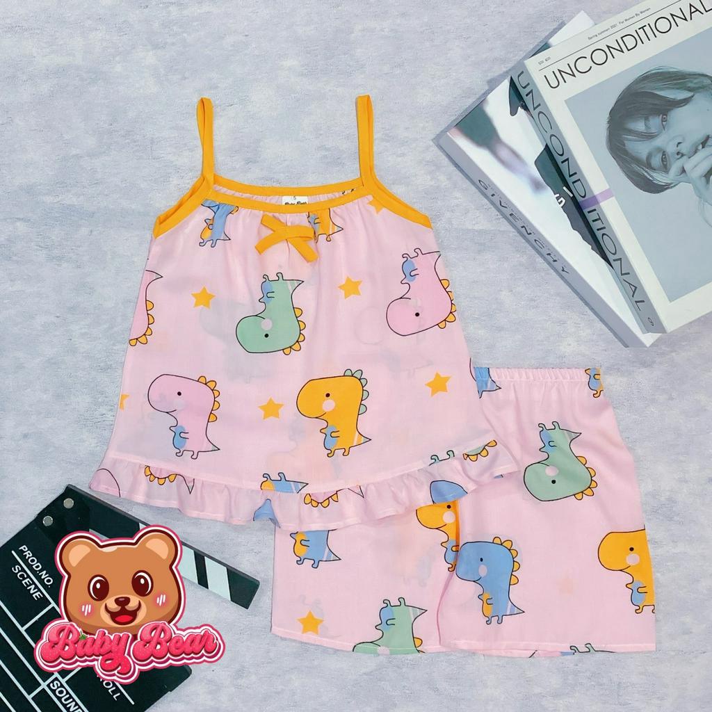 Bộ tole bé gái 2 dây, đồ bộ tole bé gái babybearvn 10-42kg
