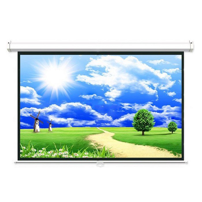 Màn chiếu treo tường kéo tay Beecube Regent 1m8 x 1m8