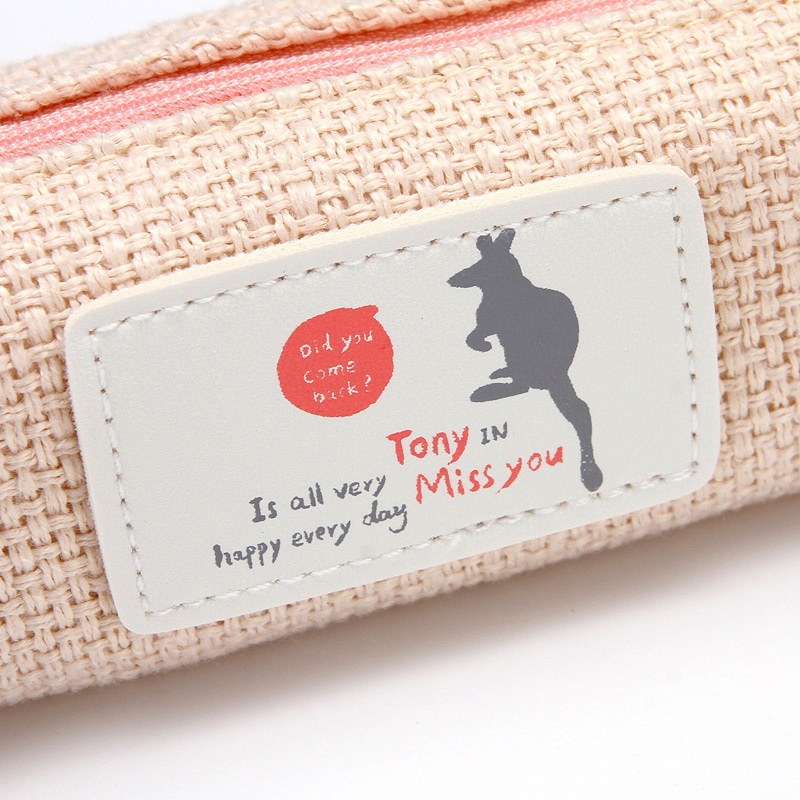 Mới Hộp Đựng Bút Bằng Vải Cotton Phong Cách Hàn Quốc Sáng Tạo Ốp