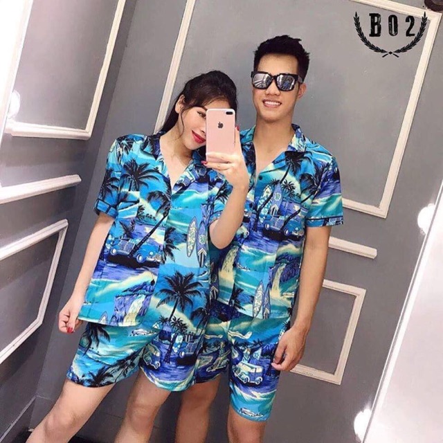 Sơ mi hoạ tiết hoa quả