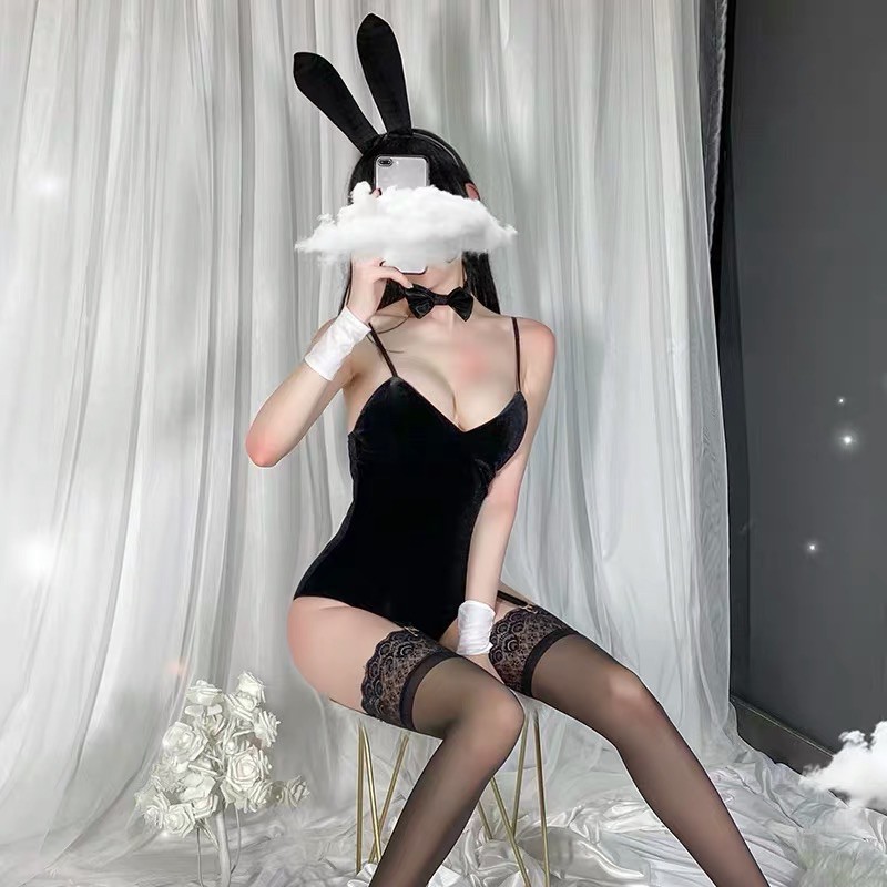 LL2251 Cosplay Chị Thỏ Ngọc + Kẹp Vớ Sexy | Bunny Set Bé Thỏ