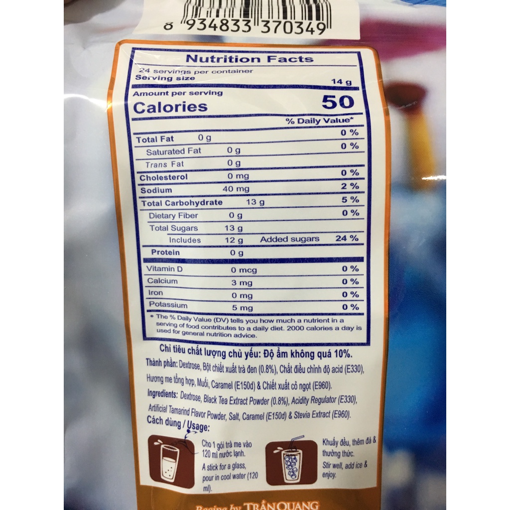 Bột trà hòa tan Cool Tea  24 gói x16g/ mẫu thử