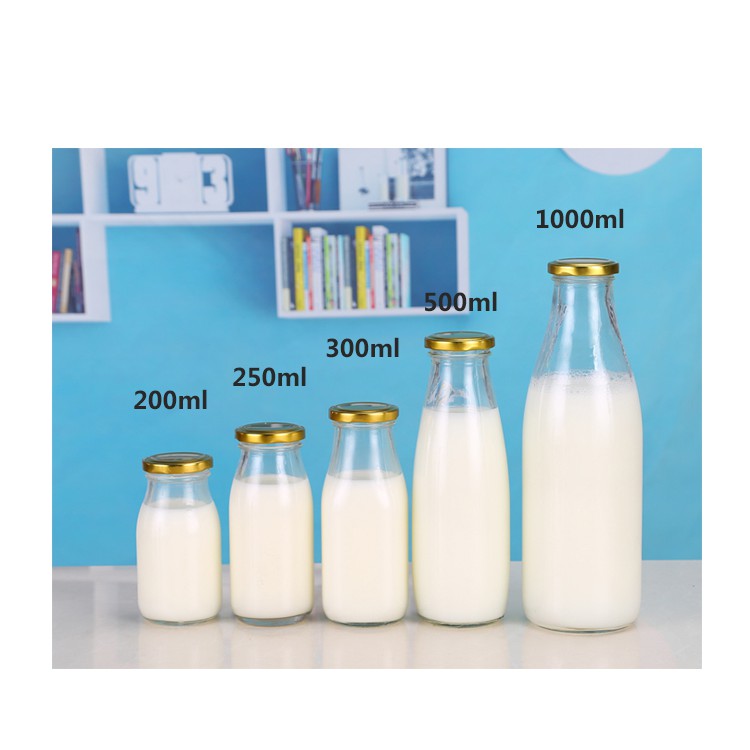 CHAI THỦY TINH ĐỰNG SỮA NẮP THIẾC 1000ML