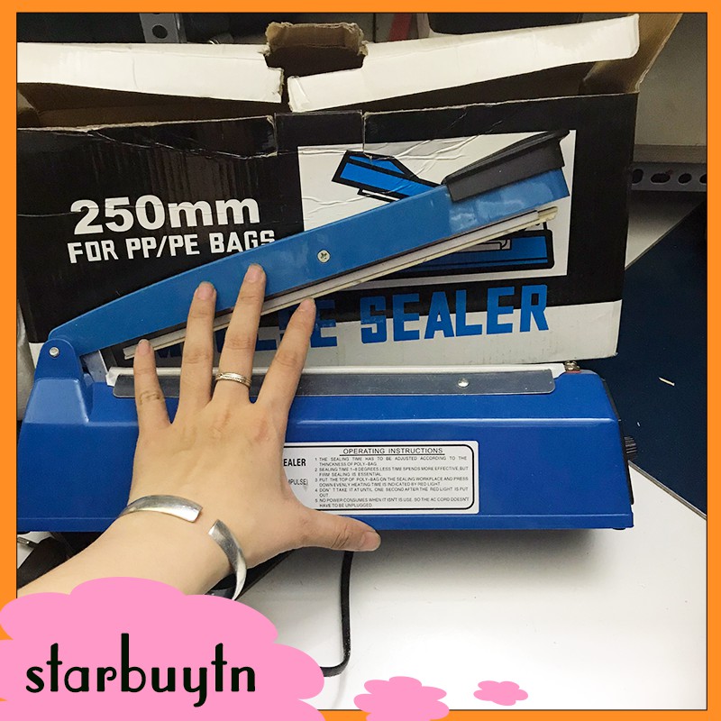 Máy hàn túi ni lông 250 mm tiện dụng loại tốt