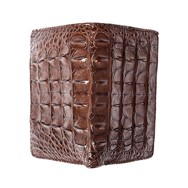 Ví Nam Da Cá Sấu Thật Cao Cấp KN CS1-VI06,Kiểu Dáng Ví Đứng+Tặng Móc Khóa Da Cá Sấu, Hộp Và Túi Giấy Đựng Quà Sang Trọng