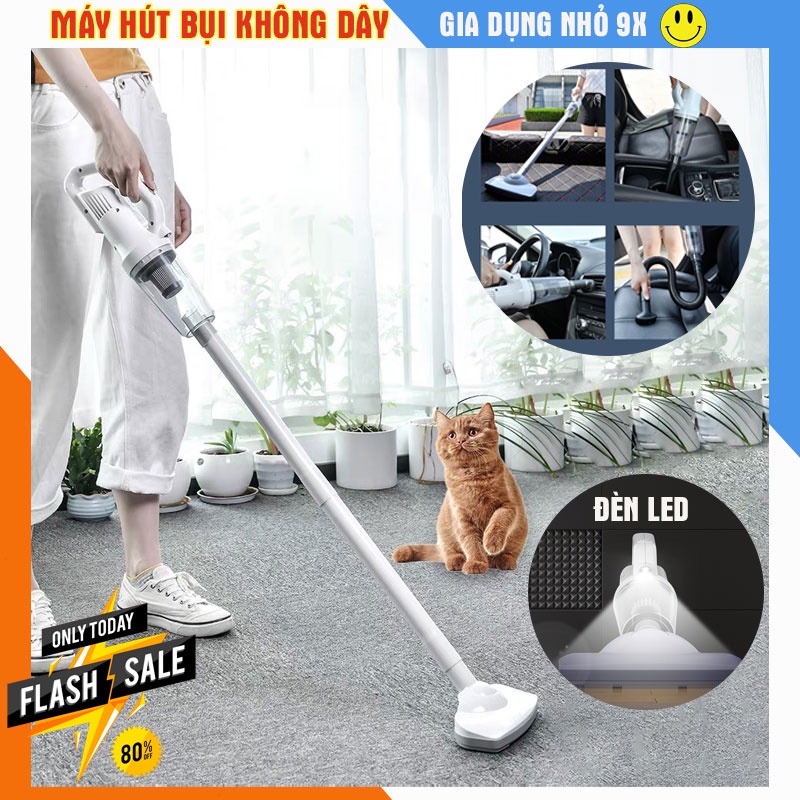 Máy hút bụi không dây cầm tay VACUUM, công suất 200W- Hút sạch mọi vị trí, vô cùng tiện lợi