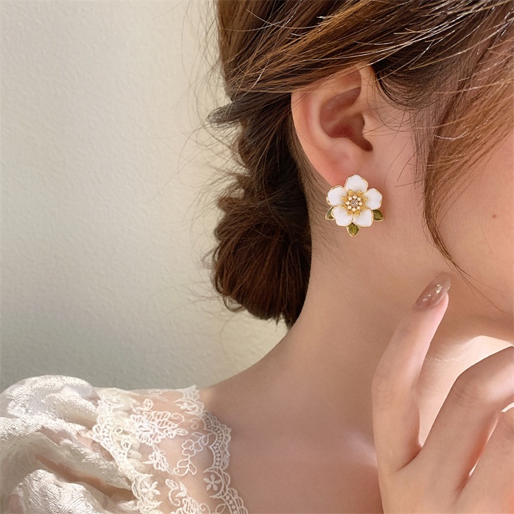 Bông Tai Hoa Trà Phong Cách Dân Tộc 2022