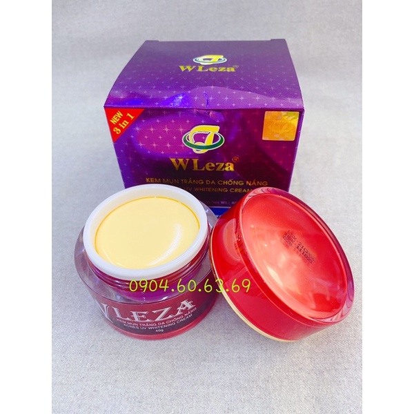 Kem WLEZA 40g 3in1 Mụn Trắng Da Chống Nắng