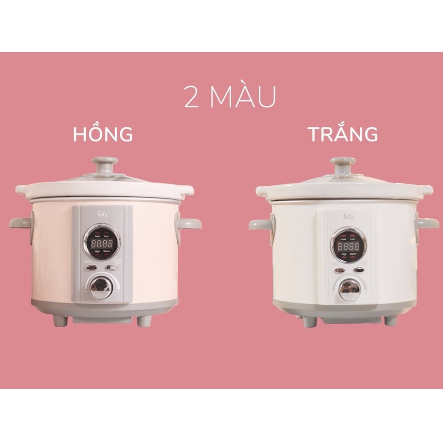 Nồi nấu chậm thông minh hẹn giờ 2,5 lít Fatzbaby SLOW 4 FB9125M