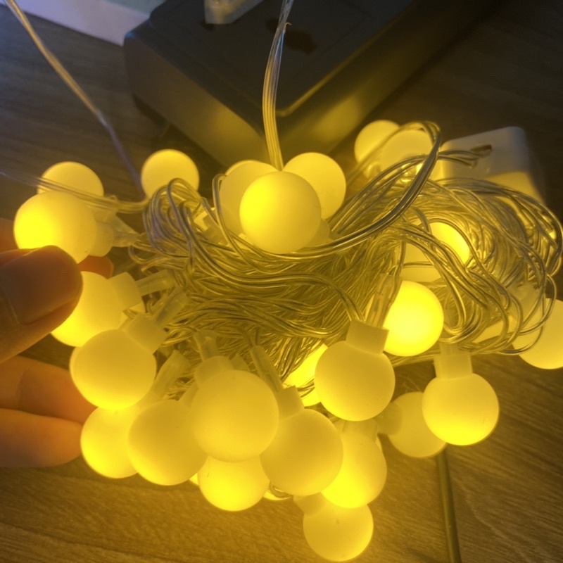 Đèn led bi đục trang trí 10m sử dụng trang trí sinh nhật, đám cưới, trang trí phòng ngủ, phòng khách