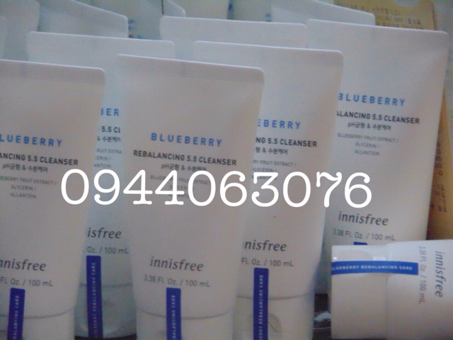 sữa rửa mặt innisfree Blueberry rebalancing 5.5 cleanser 100ml | BigBuy360 - bigbuy360.vn