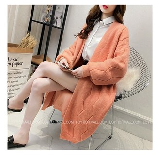 Áo len cardigan dáng dài mẫu mới hình ảnh thật