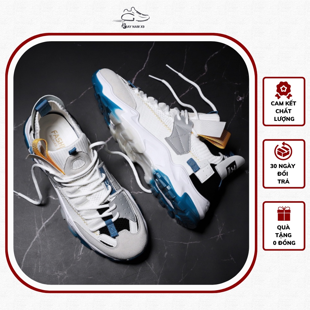 Giày thể thao sneaker nam D96, phong cách trẻ trung năng động, đế cao su non đi cực êm