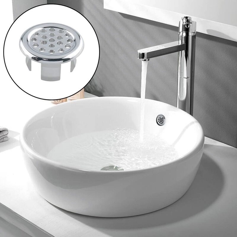 1 Nắp Đậy Bồn Rửa Chén Hình Tròn 4 Kiểu Bằng Chrome Thông Dụng