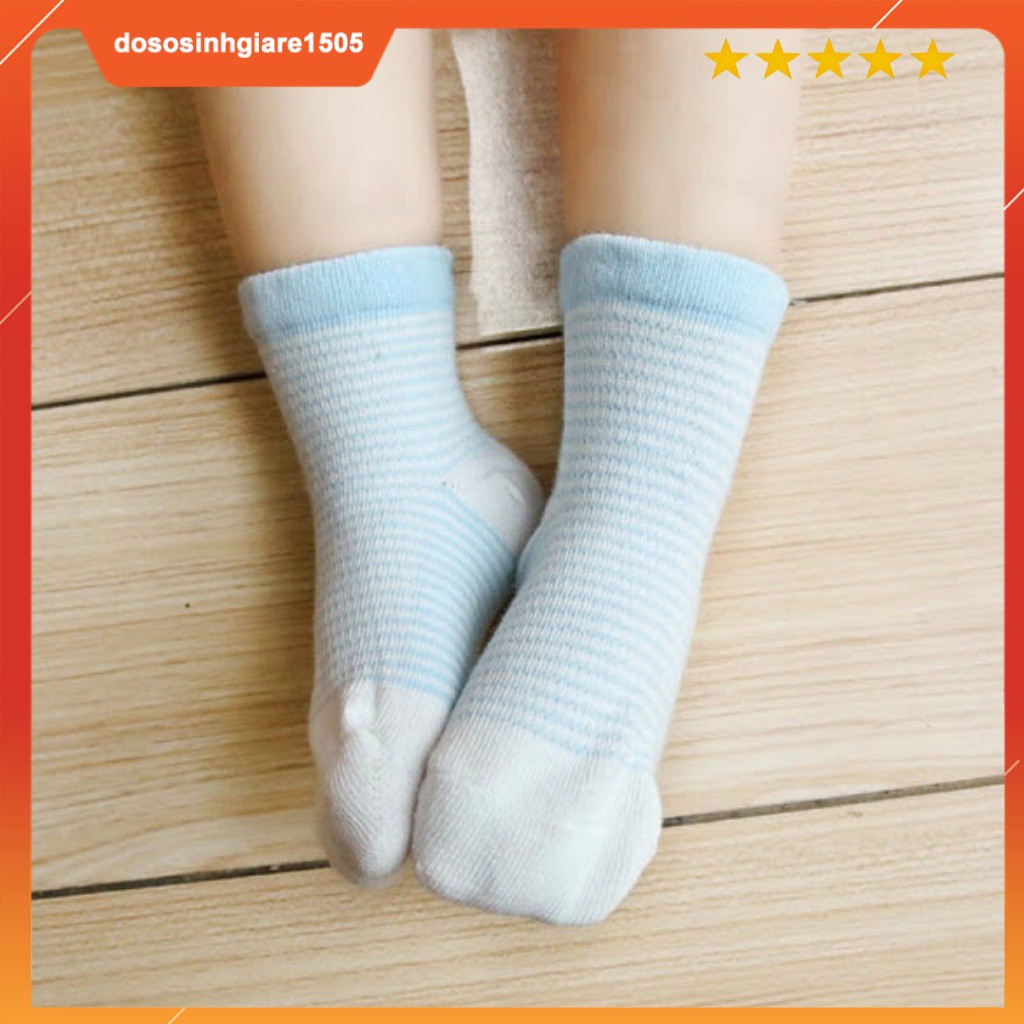 Set 5 đôi Vớ Cotton lưới thoáng mát cho bé từ 6 tháng đến 2 tuổi/ Tất em bé