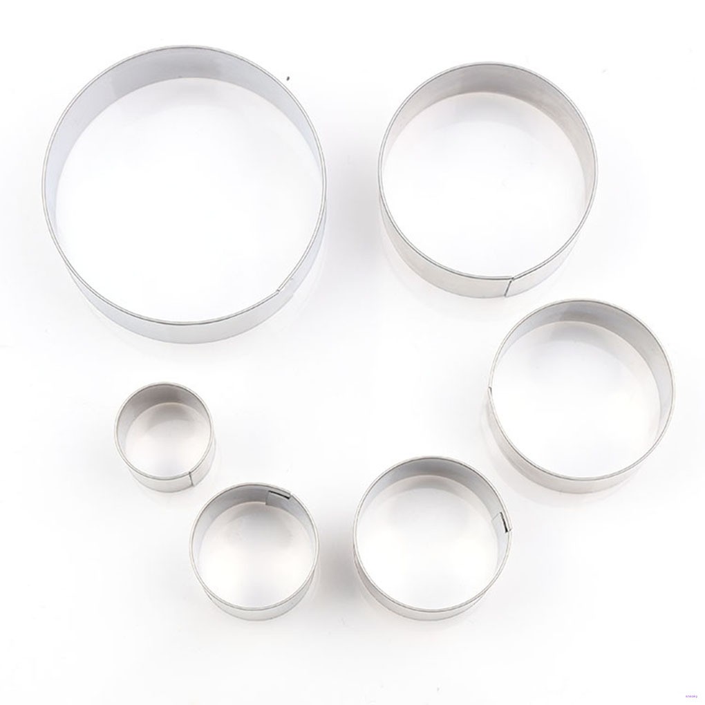 Bộ 6 Khuôn Cắt Bánh Hình Tròn